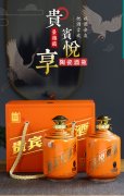 景德镇陶瓷酒瓶仿古彩绘2斤5斤密封酒坛礼盒家用